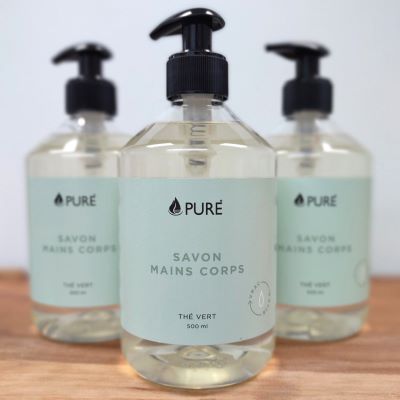 PURE - Savon Mains & Corps - Thé Vert 500 ml